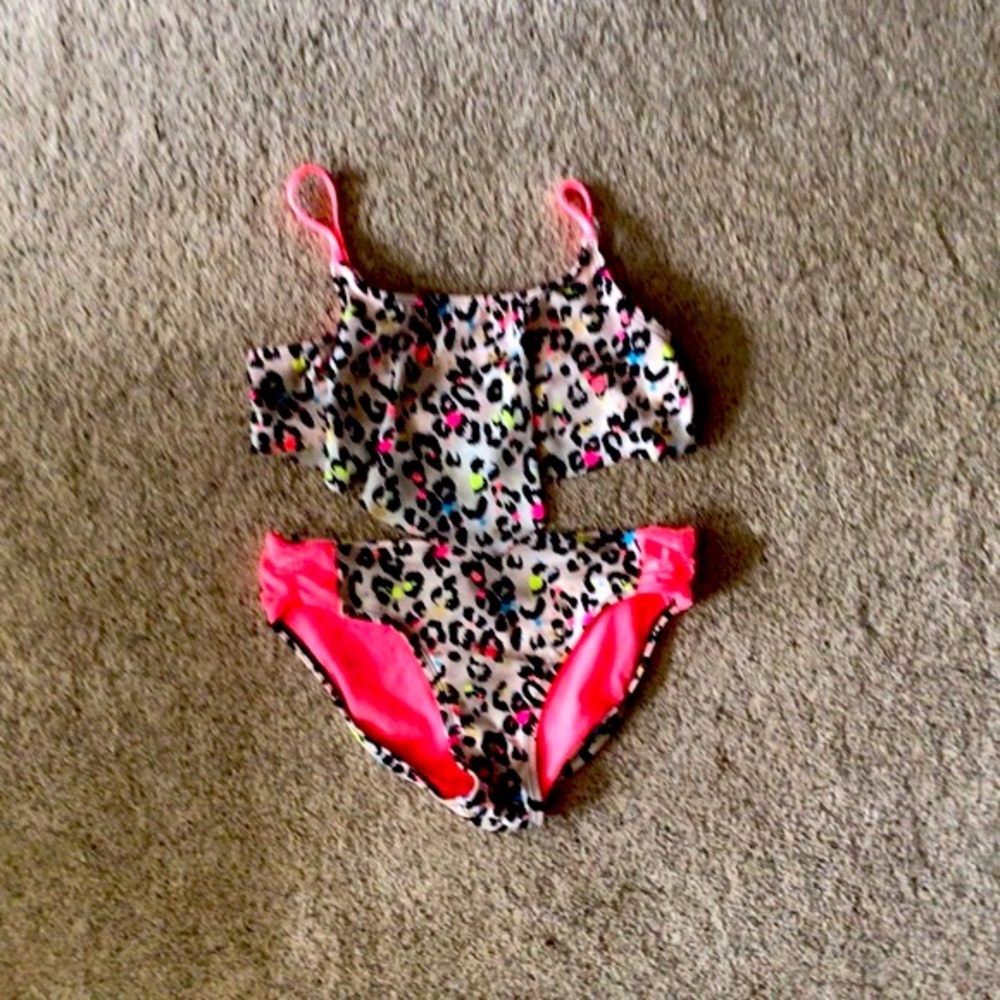 Justice size 14 animal print bikini